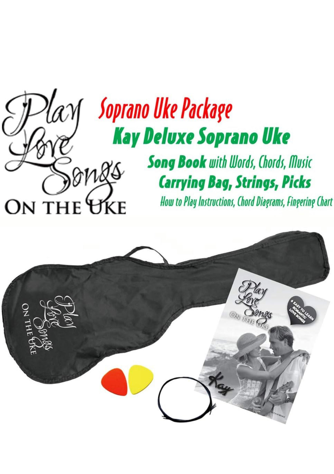 Kay Ukulele Red
